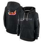 Cincinnati Bengals Nike Women's 2025 NFL Crucial Catch Sideline Standard Issue Dri-FIT Hoodie - Black