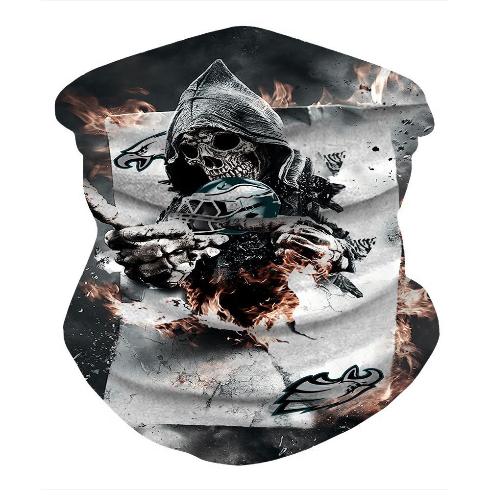PHILADELPHIA EAGLES & SKULL WARRIOR FACE MASK BANDANAS