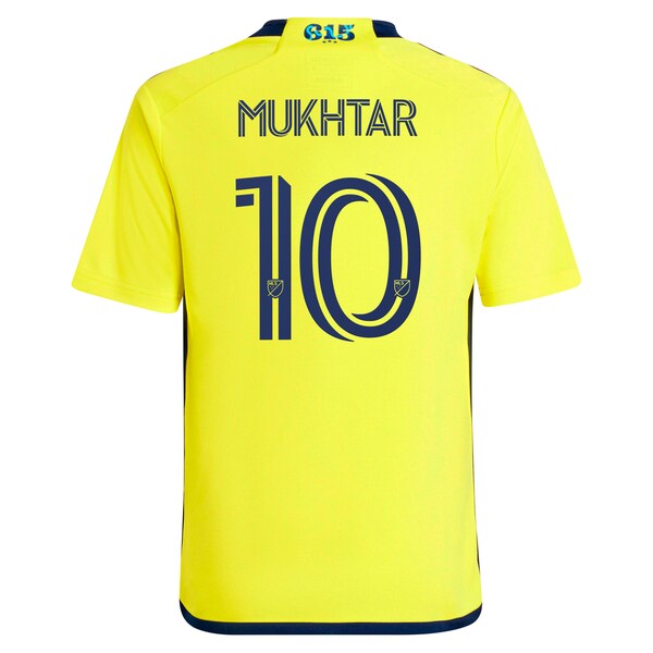 Hany Mukhtar Nashville SC adidas Youth 2024 The 615 Kit Replica Player Jersey - Yellow
