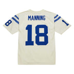 Peyton Manning Indianapolis Colts Chainstitch Legacy Jersey - Cream