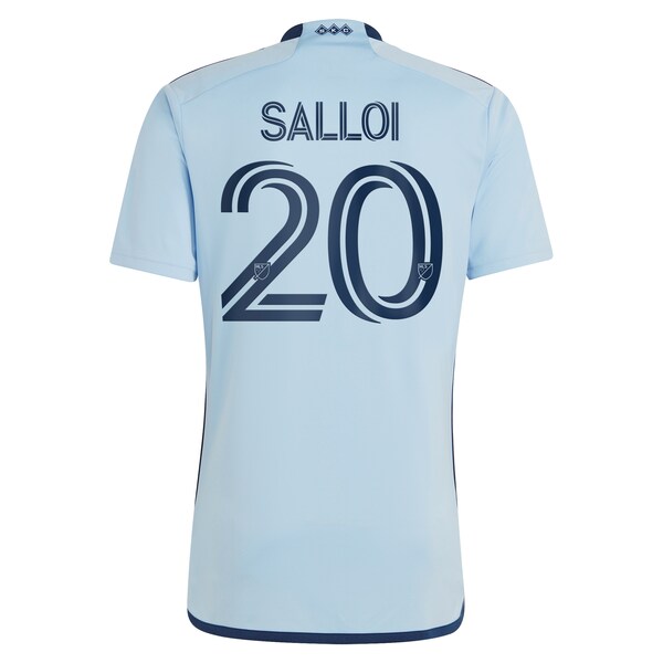 Daniel Salloi Sporting Kansas City adidas 2024 Hoops 4.0 Replica Player Jersey - Light Blue
