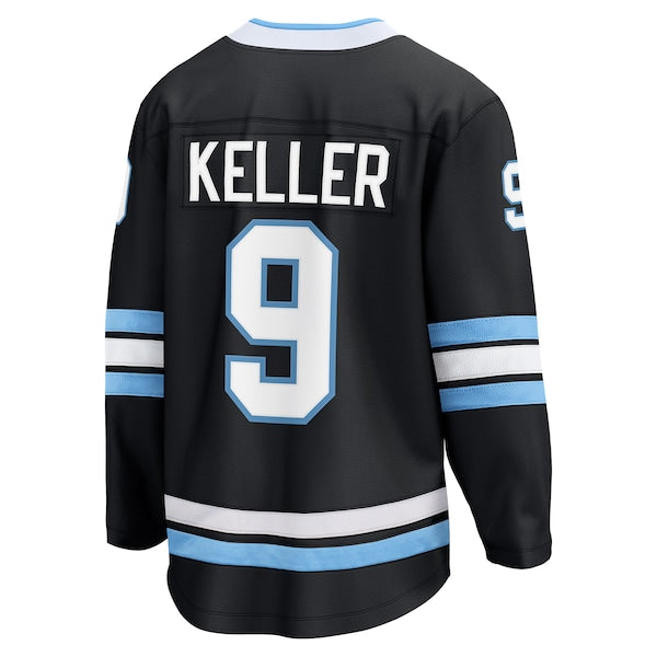 Clayton Keller Utah Hockey Club  Breakaway Player Jersey - Black/White