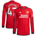 Shola Shoretire Manchester United adidas Long Sleeve Authentic Player Jersey – Red