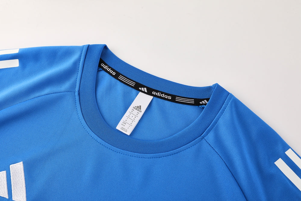 Adidas Short Sleeve Training Jersey Set - AD09- Royal Blue