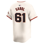 Blake Sabol San Francisco Giants Nike Home Limited Player Jersey - Cream
