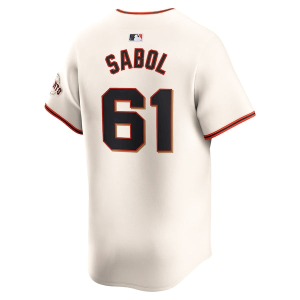 Blake Sabol San Francisco Giants Nike Home Limited Player Jersey - Cream