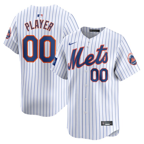 New York Mets Nike 2024 MLB World Tour London Series Home Pick-A-Player Limited Jersey – White