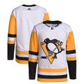 Pittsburgh Penguins adidas Away Primegreen Authentic Jersey – White