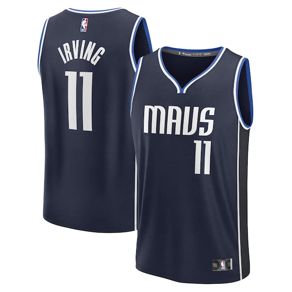 Kyrie Irving Dallas Mavericks  Fast Break Replica Player Jersey - Statement Edition - Navy