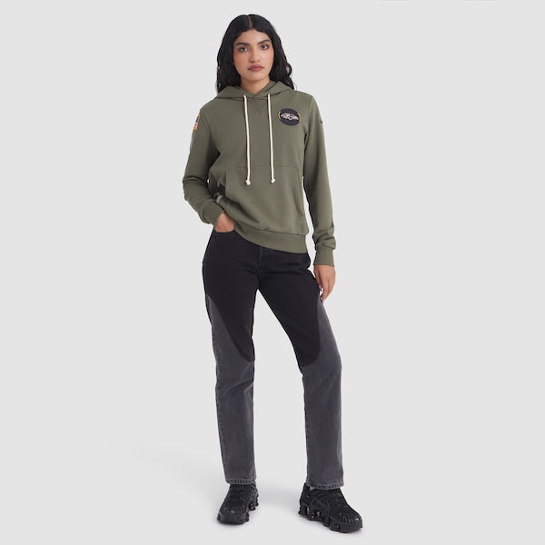 Baltimore Ravens Nike Women's 2025 Salute to Service Sideline Standard Issue Dri-FIT Hoodie - Olive
