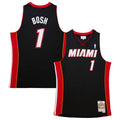 Chris Bosh Miami Heat Hardwood Classics Swingman Jersey - Black