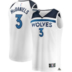 Jaden McDaniels Minnesota Timberwolves  Youth Fast Break Replica Player Jersey - Association Edition - White