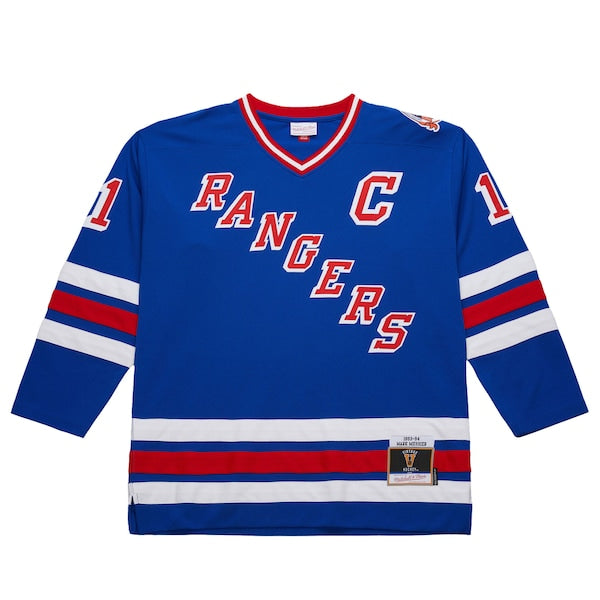 Mark Messier New York Rangers 1993-94 Power Play Jersey - Royal/White