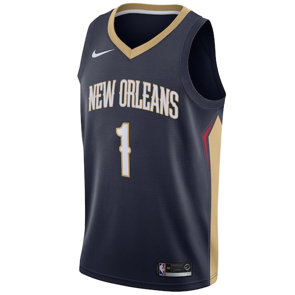 Zion Williamson New Orleans Pelicans Nike 2019 NBA Draft First Round Pick Swingman Jersey Navy - Icon Edition/White