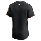 Baltimore Orioles Nike Alternate  Elite Jersey - Black/White/Orange