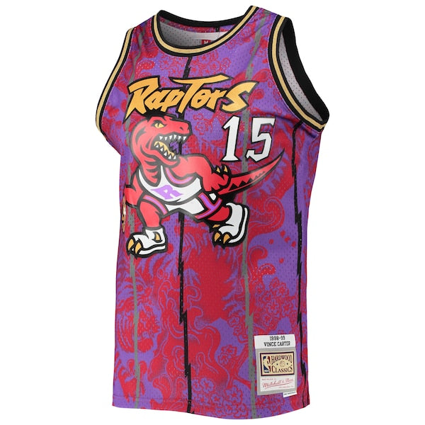 Vince Carter Toronto Raptors Hardwood Classics 1998/99 Lunar New Year Swingman Jersey - Purple