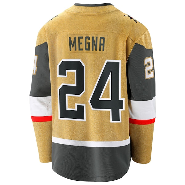 Jaycob Megna Vegas Golden Knights  Home Breakaway Jersey - Gold
