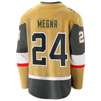 Jaycob Megna Vegas Golden Knights  Home Breakaway Jersey - Gold