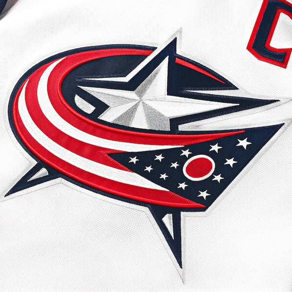 Columbus Blue Jackets  Away Premium Custom Jersey - White/Navy