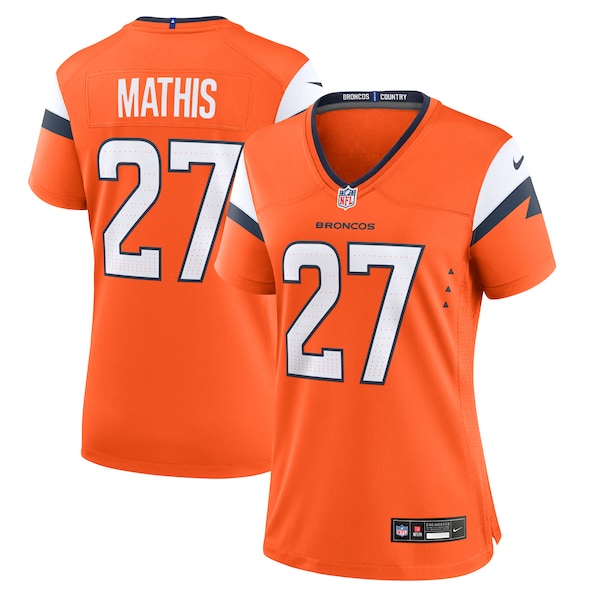 Damarri Mathis Denver Broncos Nike Women's Team Game Jersey -  Orange
