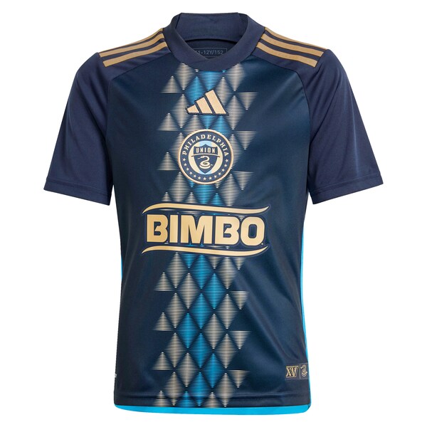 Philadelphia Union adidas Youth 2024 The XV Kit Replica Custom Jersey – Navy