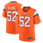Jonah Elliss Denver Broncos Nike Team Game Jersey -  Orange