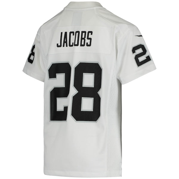 Josh Jacobs Las Vegas Raiders Nike Youth Game Jersey - White