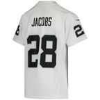 Josh Jacobs Las Vegas Raiders Nike Youth Game Jersey - White