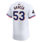 Adolis Garcia Texas Rangers Nike 2024 Gold Collection Elite Player Jersey – White