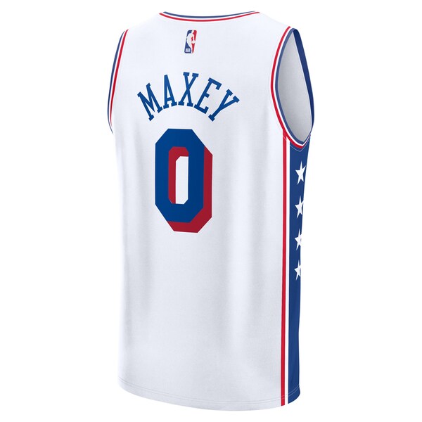 Tyrese Maxey Philadelphia 76ers  Youth Fast Break Replica Player Jersey - Association Edition - White