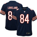 Colston Loveland Chicago Bears Nike Youth Team Game Jersey - Navy