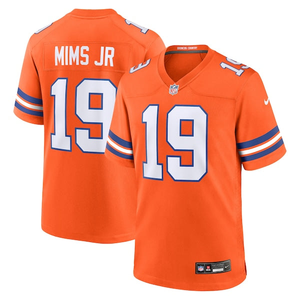Marvin Mims Jr Denver Broncos Nike Mile High Collection 1977 Throwback Player Game Jersey - Orange