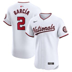 Luis Garcia Washington Nationals Nike Home Elite Player Jersey - White