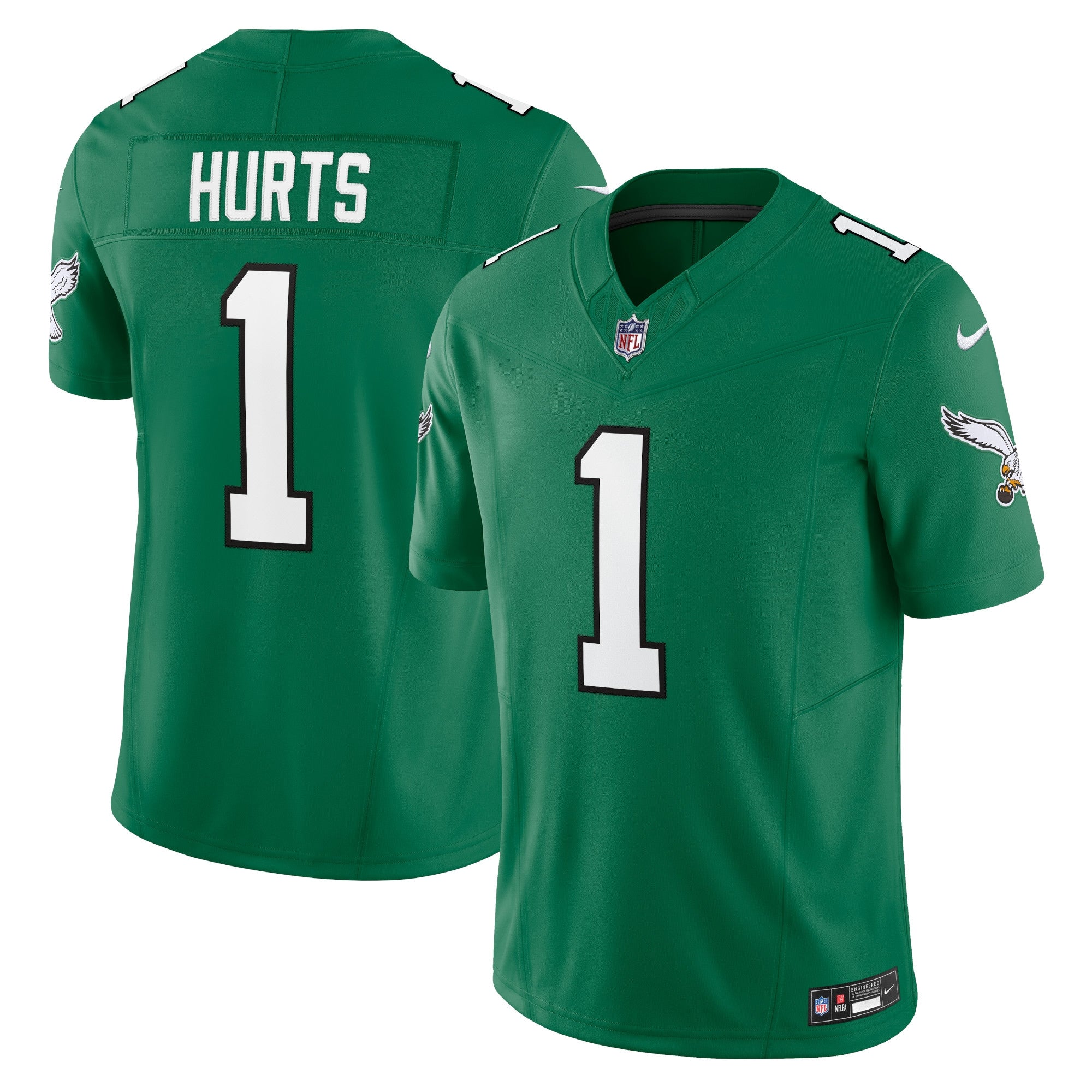 Jalen Hurts Philadelphia Eagles Nike Vapor F.U.S.E. Limited Jersey - White/Black/Green/Kelly Green