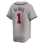 Ozzie Albies Atlanta Braves Nike Away Limited Player Jersey - Gray/White