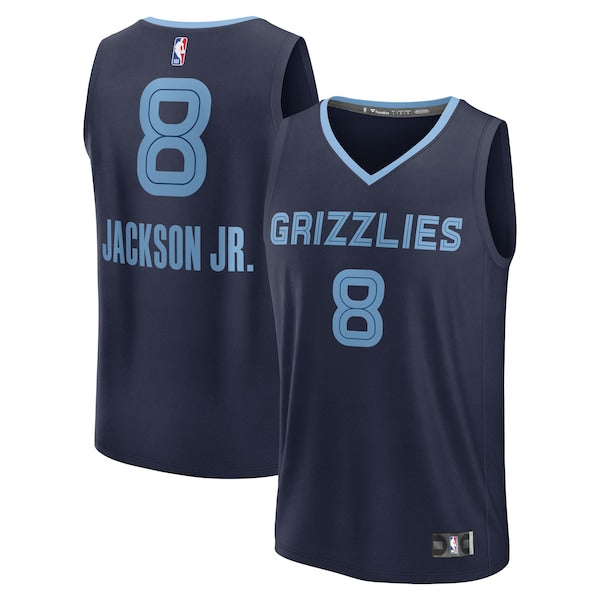 Jaren Jackson Jr. Memphis Grizzlies  Fast Break Replica Jersey - Navy - Icon Edition