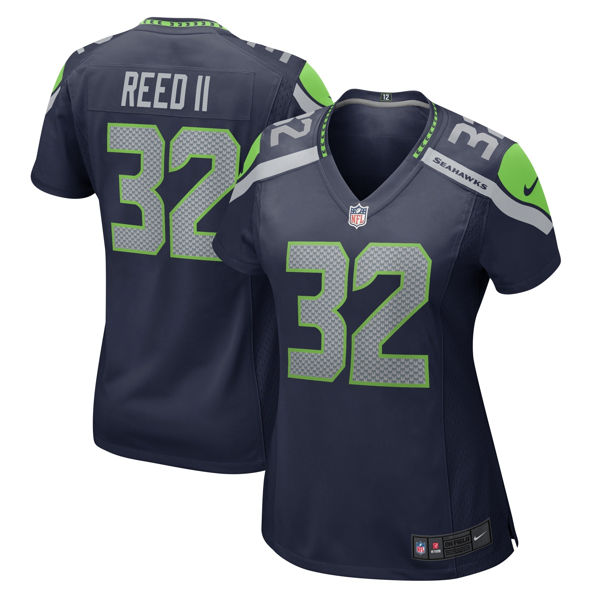 Jerrick Reed II Seattle Seahawks Nike Women's Team Game Jersey -  College Navy/Navy