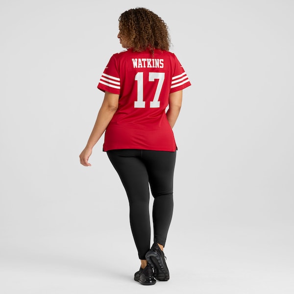 Jordan Watkins San Francisco 49ers Nike Women's Team Game Jersey -  Scarlet