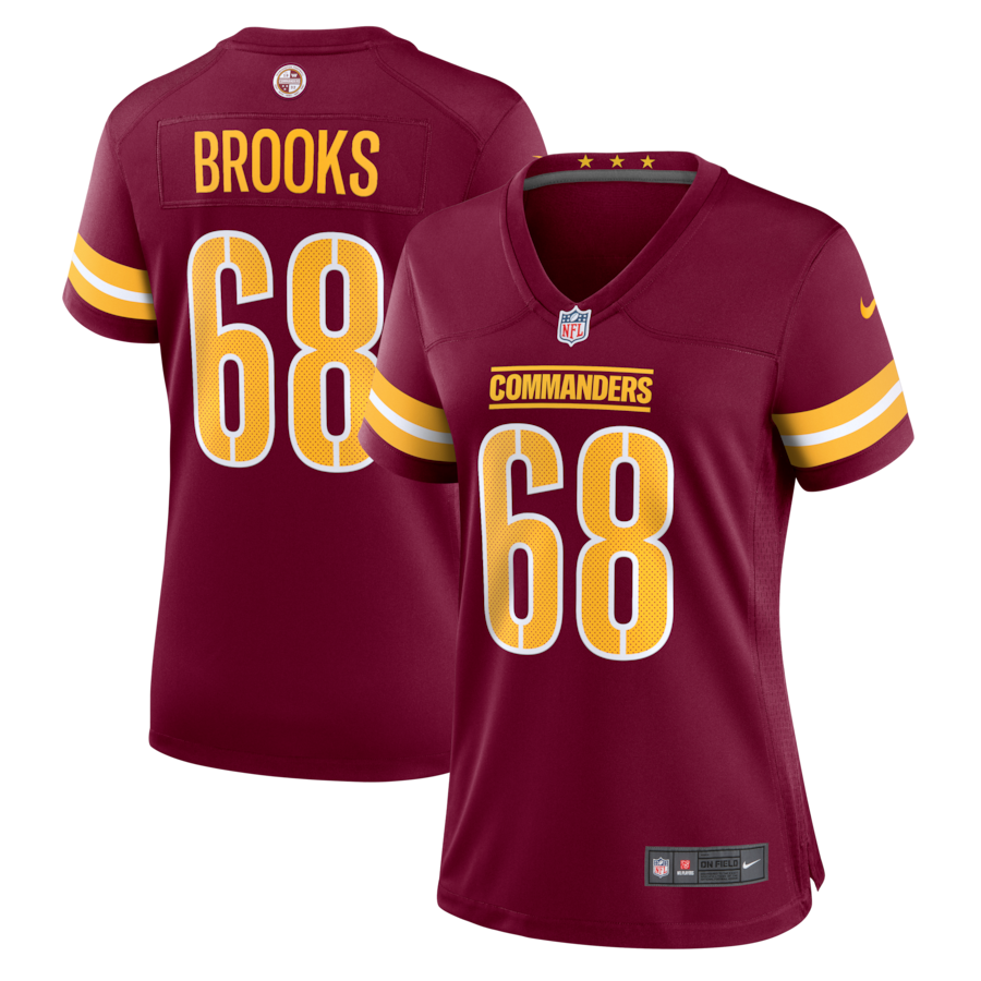Curtis Brooks Washington Commanders Nike Women's  Game Jersey - Burgundy