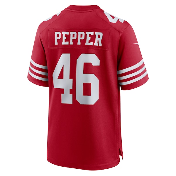 Taybor Pepper San Francisco 49ers Nike  Game Jersey -  Scarlet