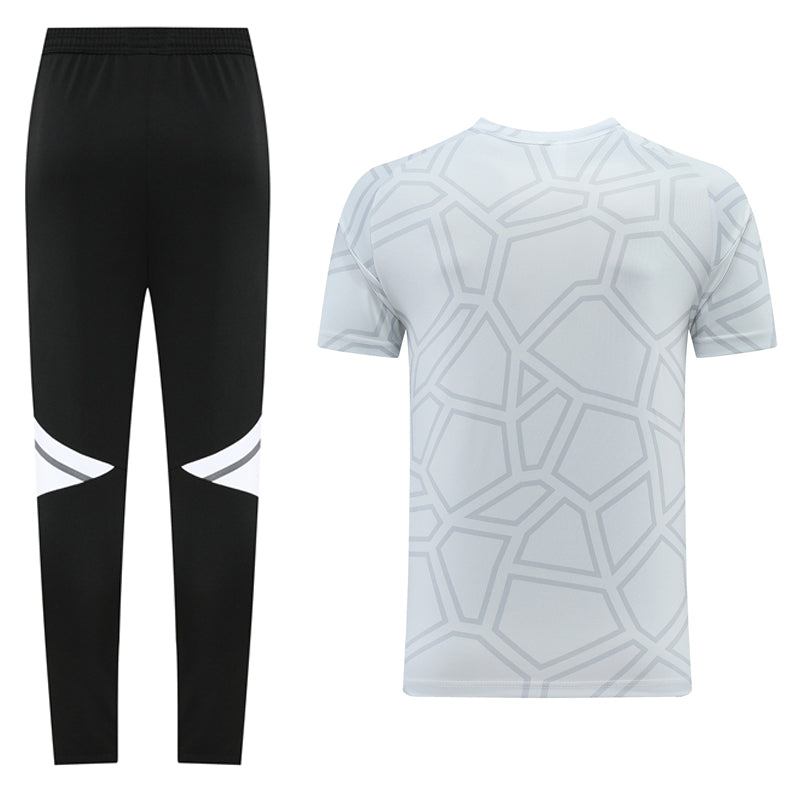 Adidas Short Sleeve Training Jersey Set - AD01- Light Grey