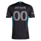 Charlotte FC adidas 2025 Fortress Kit Authentic Custom Jersey - Black