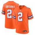 Patrick Surtain II Denver Broncos Nike Mile High Collection 1977 Throwback Player Game Jersey - Orange