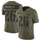 Saquon Barkley Philadelphia Eagles Nike 2025 Salute to Service Limited Jersey - Olive