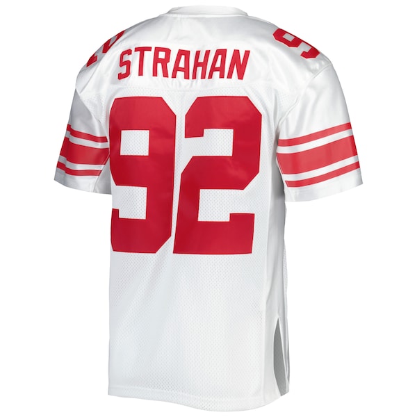 Michael Strahan New York Giants 2007 Authentic Throwback Retired Player Jersey - White/Royal
