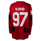 Connor McDavid Hockey Canada Youth 2026 Replica Jersey - Red