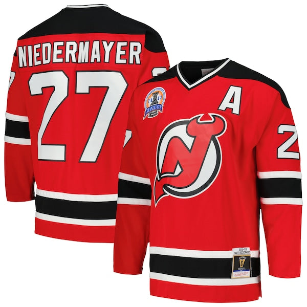 Scott Niedermayer New Jersey Devils  2002/03 Blue Line Player Jersey - Red