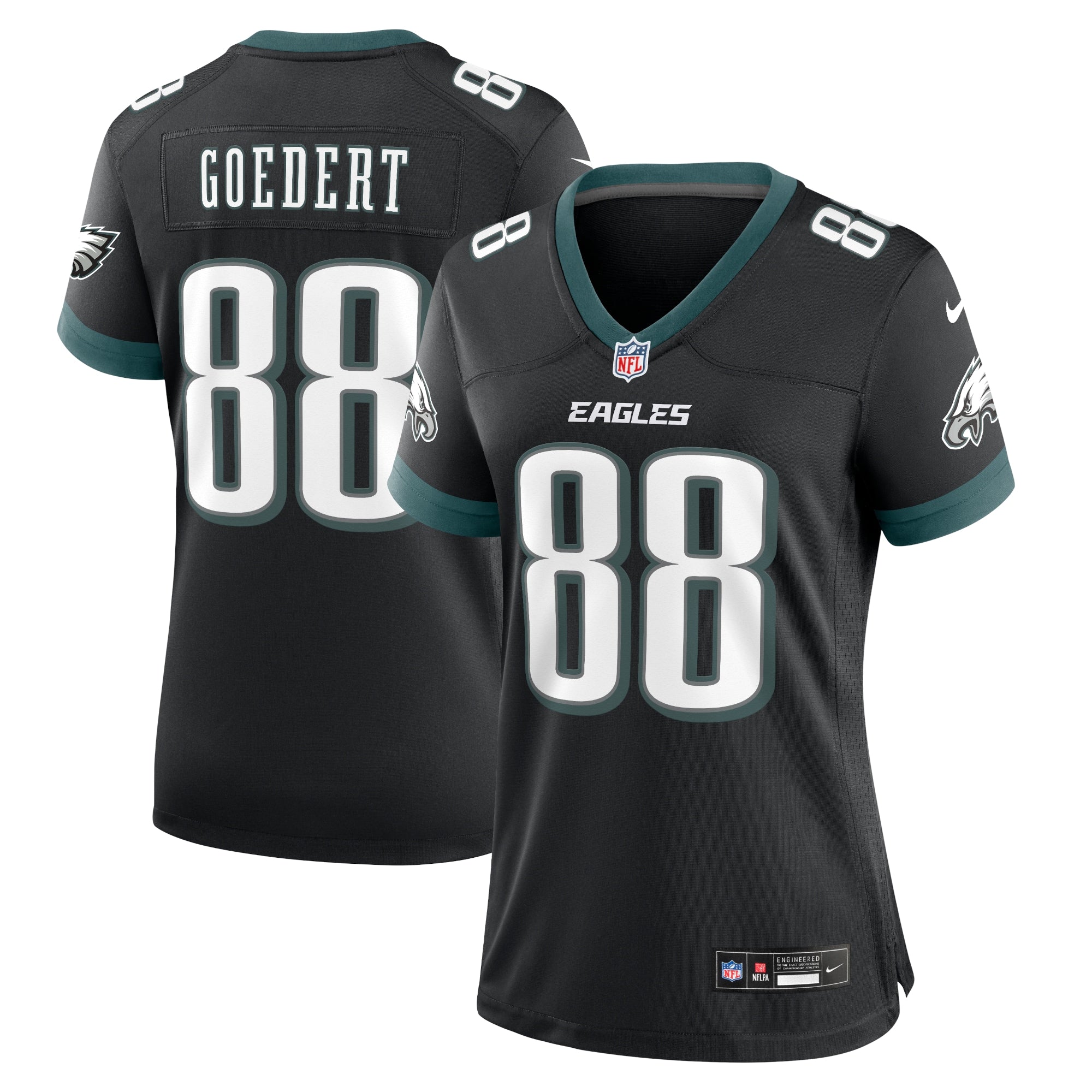 Dallas Goedert Philadelphia Eagles Nike White Game Jersey - White/Black/Green
