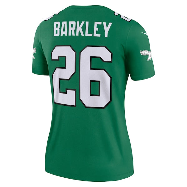 Saquon Barkley Philadelphia Eagles Nike Women's  Legend Player Performance Top -  Kelly Green