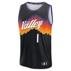 Devin Booker Phoenix Suns  Youth 2025/26 City Edition Fast Break Jersey - Black